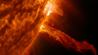 A giant dragon just emerged from the Sun